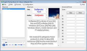 English Test by Music screenshot