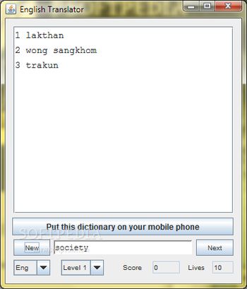 English Thai Dictionary - Lite screenshot