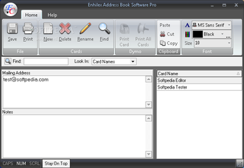 Enhilex Address Book Software Pro screenshot