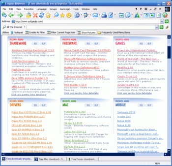 Enigma Browser screenshot