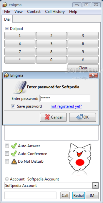 Enigma Softphone screenshot