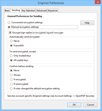 Enigmail screenshot 5