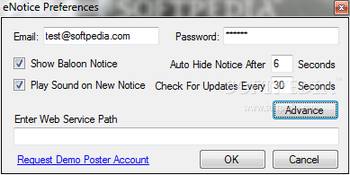 eNotice screenshot