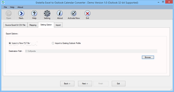 Enstella Excel to Outlook Calendar Converter screenshot 3