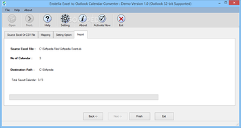 Enstella Excel to Outlook Calendar Converter screenshot 4
