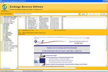 Enstella Exchange EDB Recovery screenshot