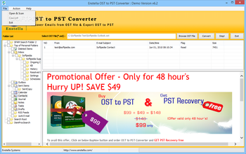 Enstella OST to PST Converter screenshot