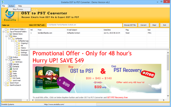 Enstella OST to PST Converter screenshot 2
