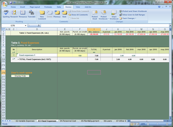 Enterprise Financial Model screenshot 3