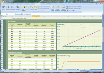 Enterprise Financial Model screenshot 6