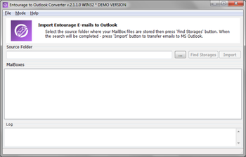 Entourage to Outlook Converter screenshot
