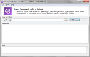 Entourage to Outlook Converter screenshot 2