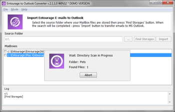 Entourage to Outlook Converter screenshot 3