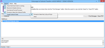 Entourage to Outlook Transfer screenshot 3