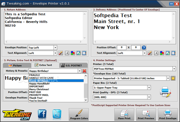 Envelope Printer screenshot 2