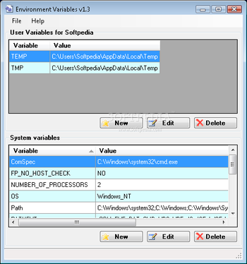 EnvMan screenshot