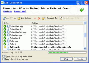 EOL Converter screenshot