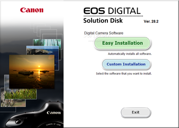 EOS Digital Solution Disk Software screenshot