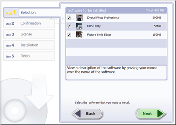 EOS Digital Solution Disk Software screenshot 2
