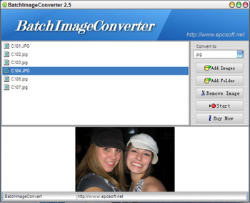 EpcSoft BatchImageConverter screenshot
