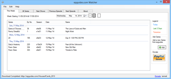 Epguides.com Watcher screenshot