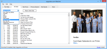 Epguides.com Watcher screenshot 2