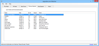 Epguides.com Watcher screenshot 3