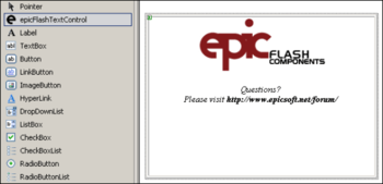 EpicFlashTextControl screenshot