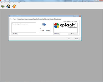 Epicraft Invoice screenshot