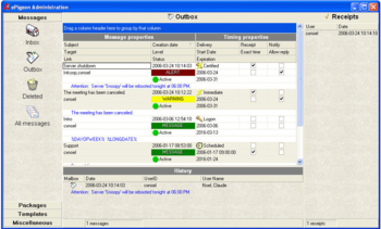 ePigeon Instant Messaging screenshot