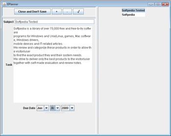 EPlanner screenshot