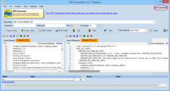EPO Transmitter (formerly XML Transmitter) screenshot