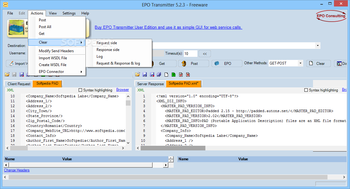 EPO Transmitter (formerly XML Transmitter) screenshot 2