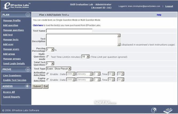 EPractize Labs Online Skill Assessment and Screening Software - Java/J2EE Designer or Architect - Beginner Test screenshot 3