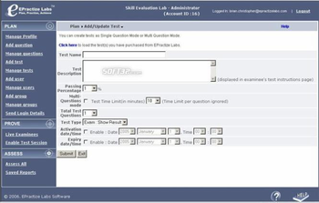 EPractize Labs Online Skill Assessment and Screening Software - Java/J2EE Developer - Beginner Test screenshot 3
