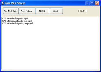 Epsa Mp3 Merger screenshot