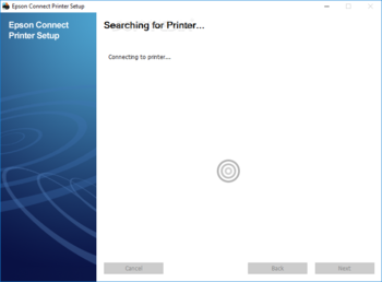 Epson Connect Printer Setup screenshot