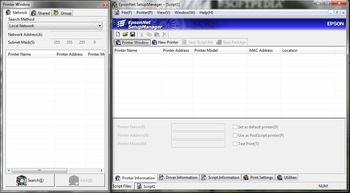 EpsonNet SetupManager screenshot