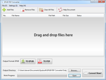 EPUB PDF Converter screenshot