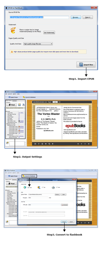 ePub to FlashBook screenshot