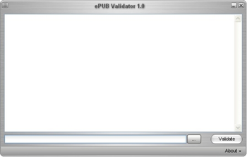 ePUB Validator screenshot