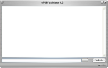 ePUB Validator screenshot 2
