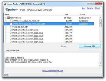 Epubor Adobe EPUB PDF DRM Removal screenshot