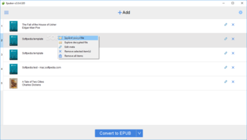 Epubor ePUB to Kindle Converter screenshot