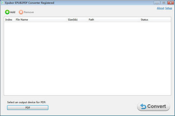Epubor ePUB to PDF Converter screenshot 2