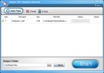 Epubor PDF Password Remover screenshot