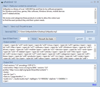 ePubSmil screenshot