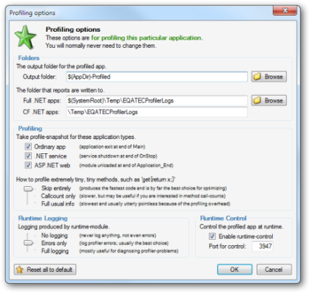 Eqatec Profiler screenshot 2