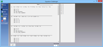 Equation Challenger screenshot 2