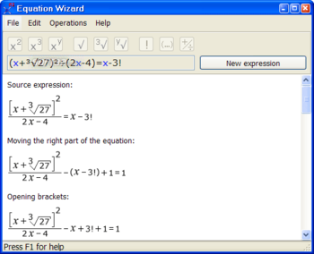 Equation Wizard screenshot 3